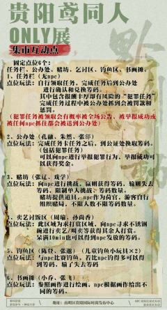 【黔州行动.蜂部密报】
经探查得到具体消息，黔州此处有一市集