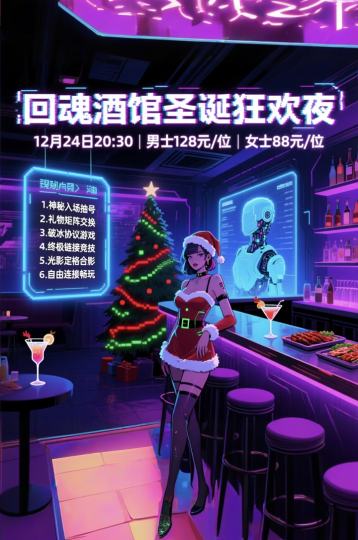 圣诞节平安夜同城交友聚会派对